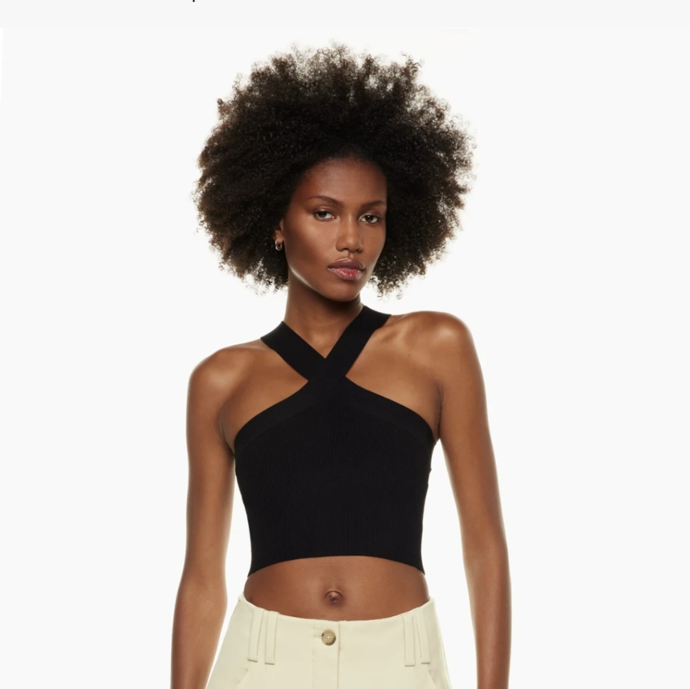 NWT Babaton Sculpt Knit Halter - small